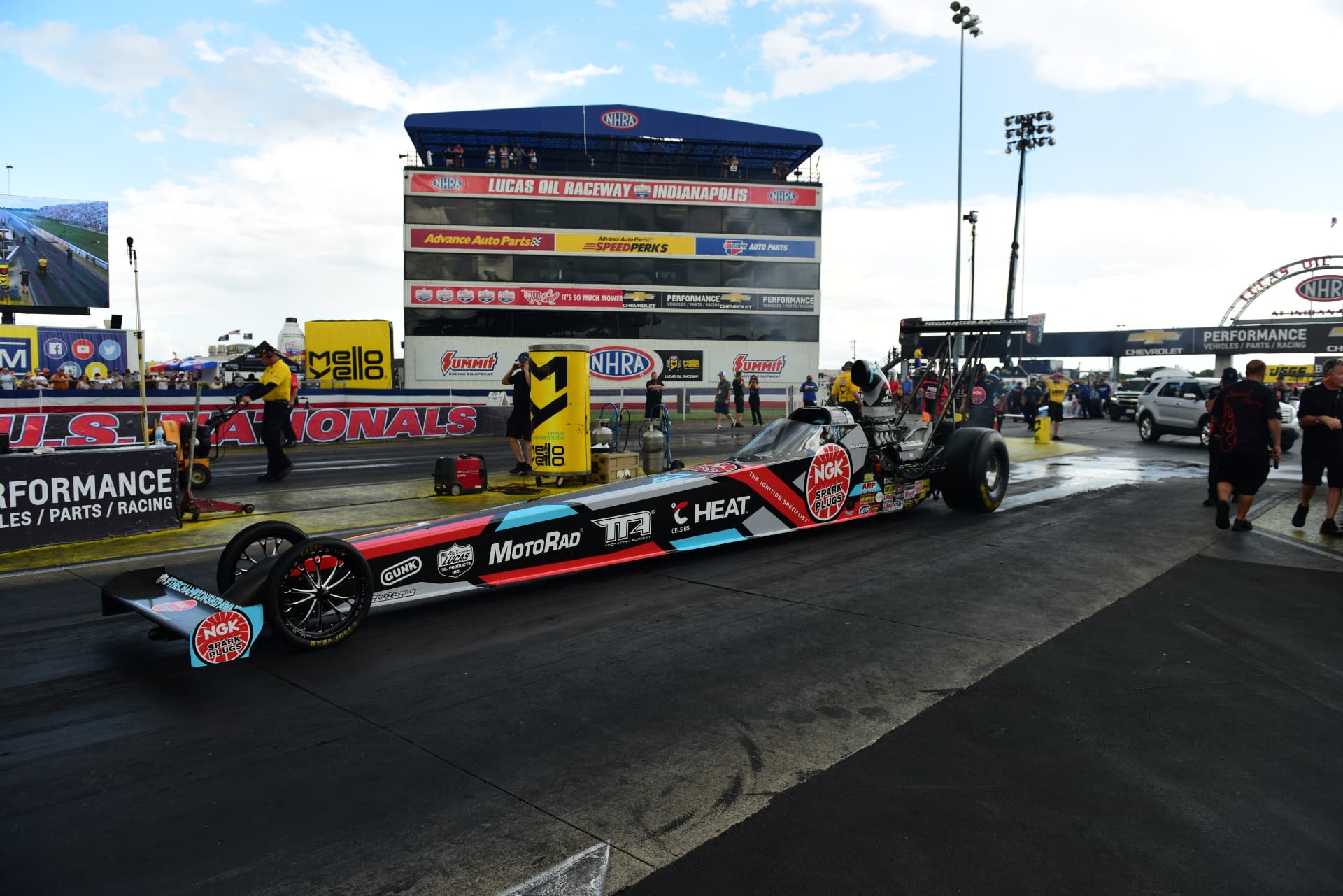 Randy Meyer Racing top alcohol dragster at Lucas Oil Raceway Indianapolis