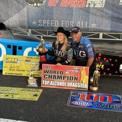 Randy Meyer Racing Clinches 4th NHRA World Championship in 5 Years, Earns Jegs AllStars Title and FallNationals Win for 100th NHRA Win